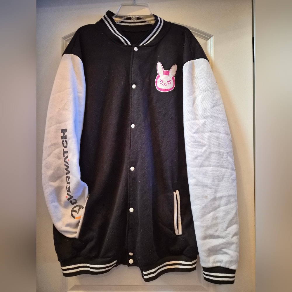Unisex Overwatch Button Down Sweatshirt Baseball Letterman's Jacket